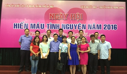 VKS Hà Nội tham gia ngày hội hiến máu tình nguyện năm 2016